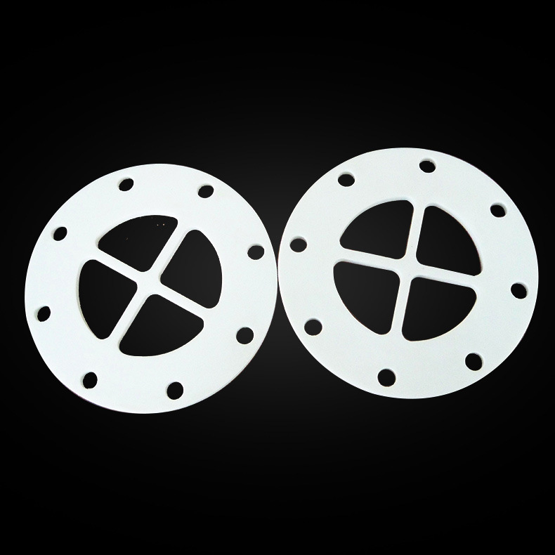 Machined PTFE gaskets with bolt holes