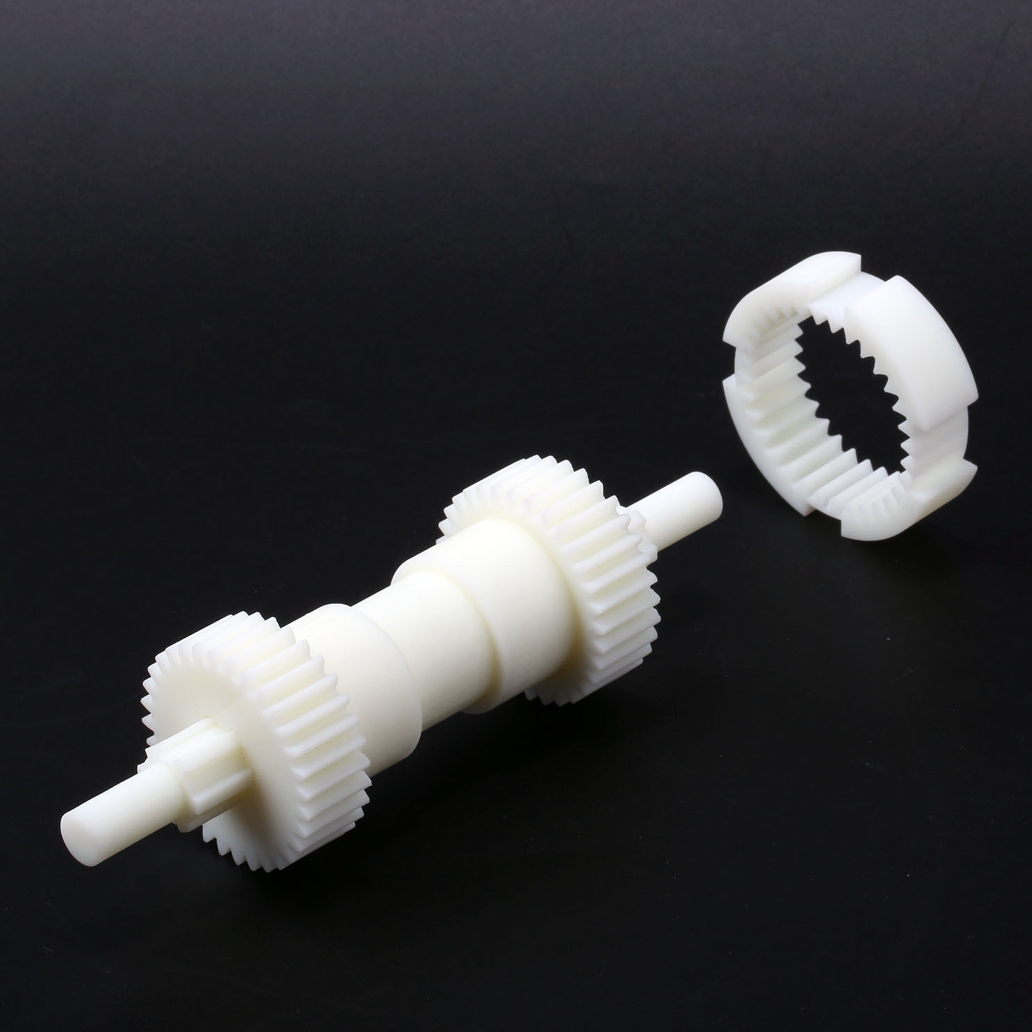 Machined PTFE gear and bearing