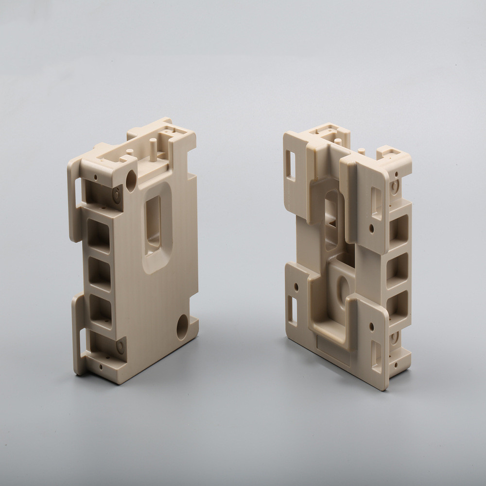 Machined PEEK housing halves