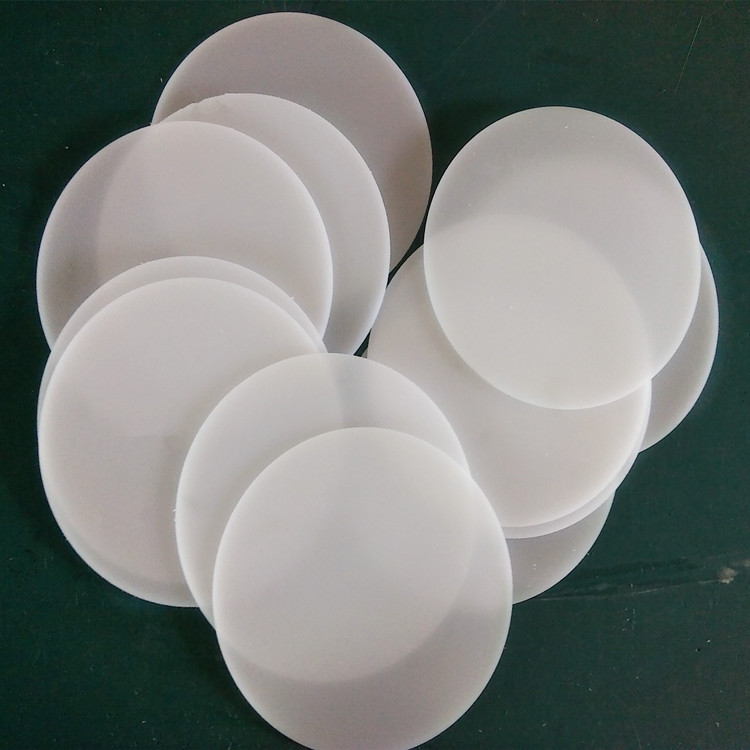 Frosted polystyrene diffuser discs cut to size