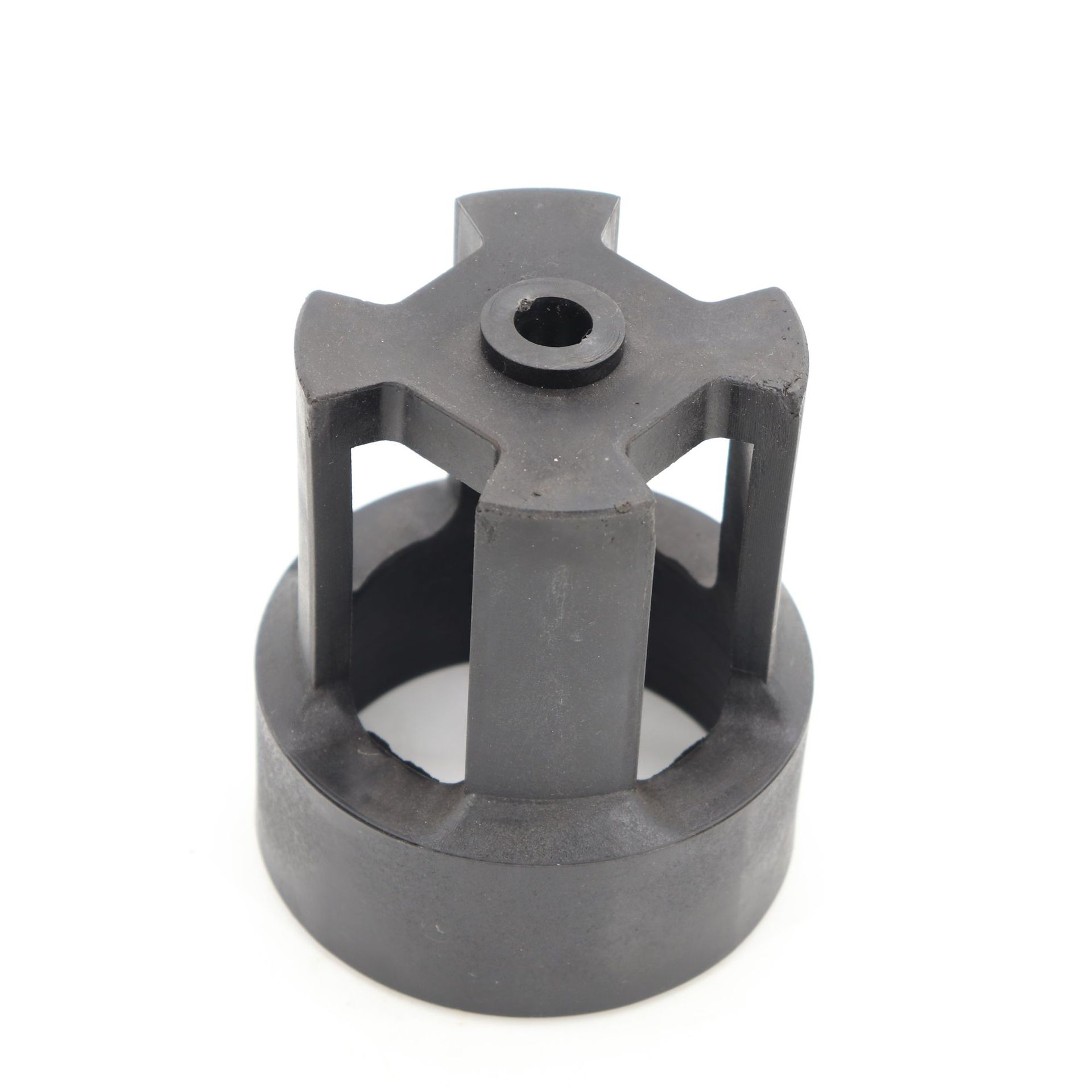 Machined PP body — Polypropylene (PP), CNC machined at GY Machining
