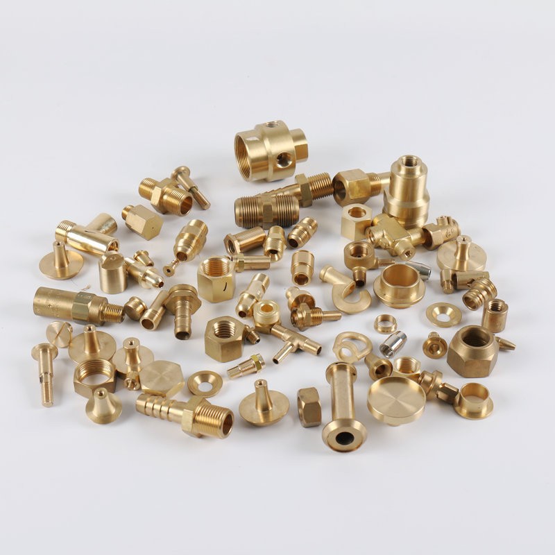 Batch of turned brass components