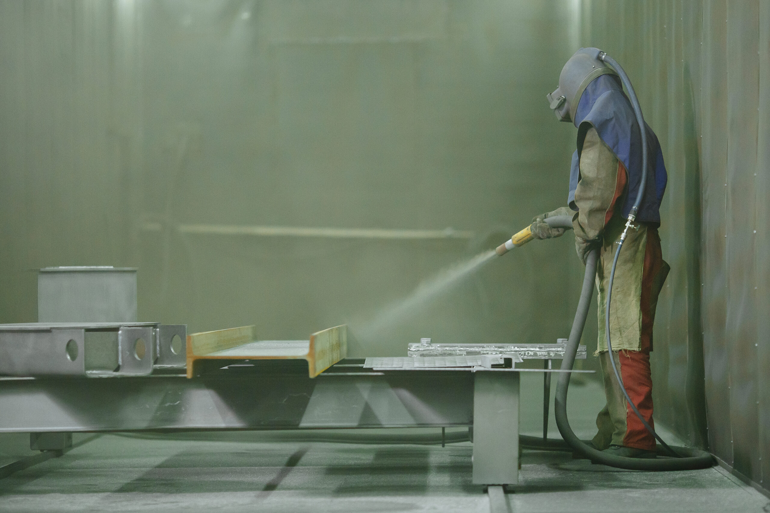 Sandblasting finish