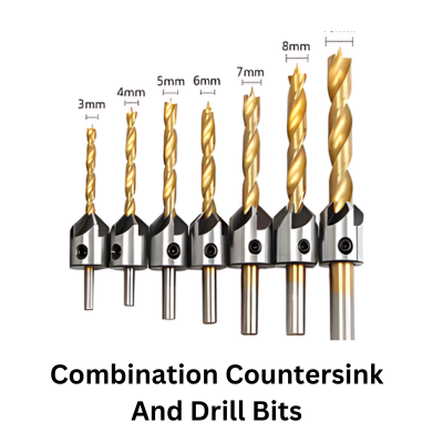 Combination Of Countersink and Drill Bits