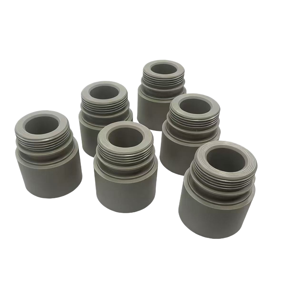 CNC turned nylon PA66 threaded bushes
