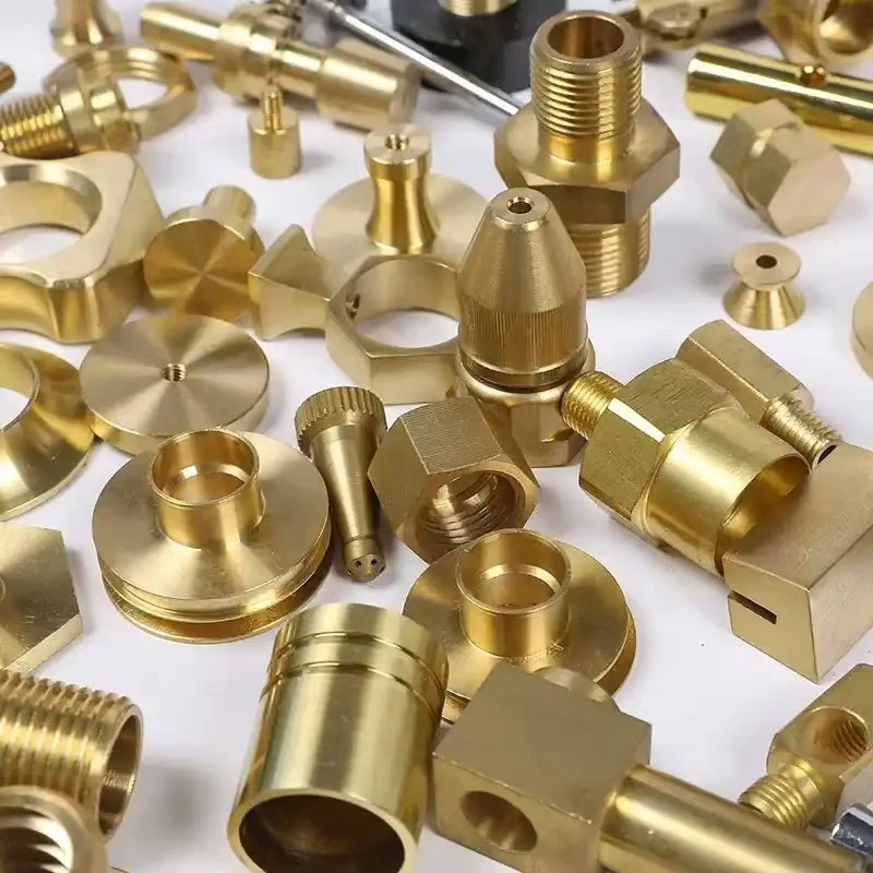Assorted CNC machined brass parts &ndash; fittings, bushings, nozzles and adapters &ndash; GY Machining