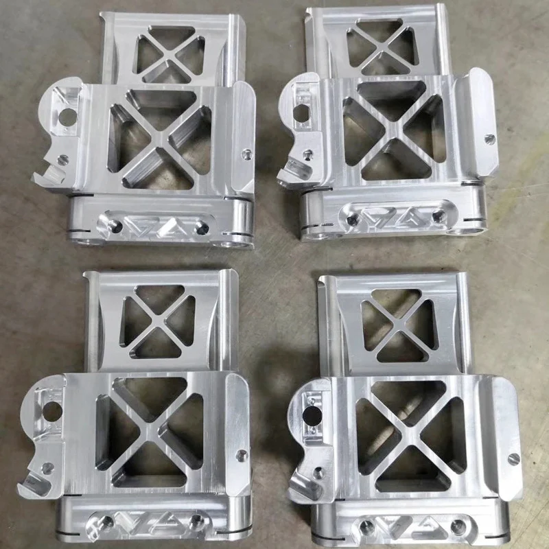 Batch of CNC milled aluminium X-brace brackets – GY Machining