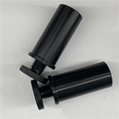CNC machined black POM thumb screw posts