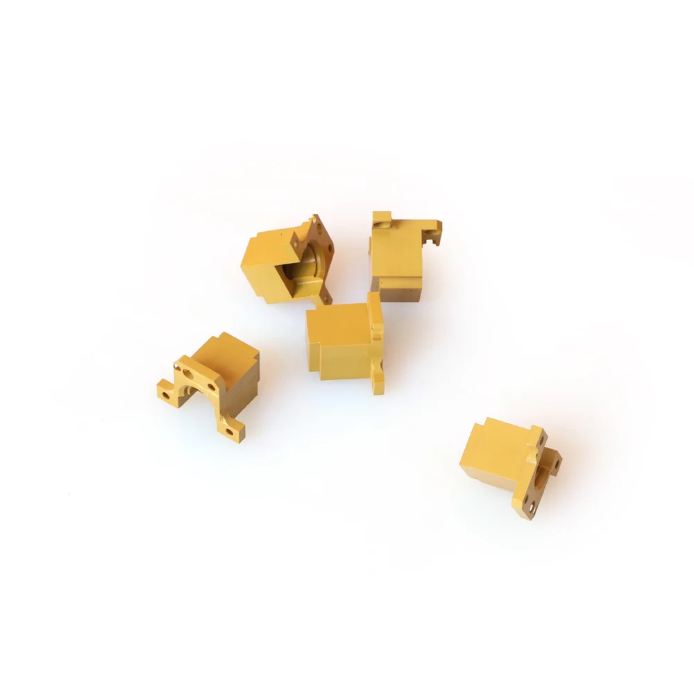 Five machined PAI housing blocks with bores, flanges and tapped holes &ndash; GY Machining