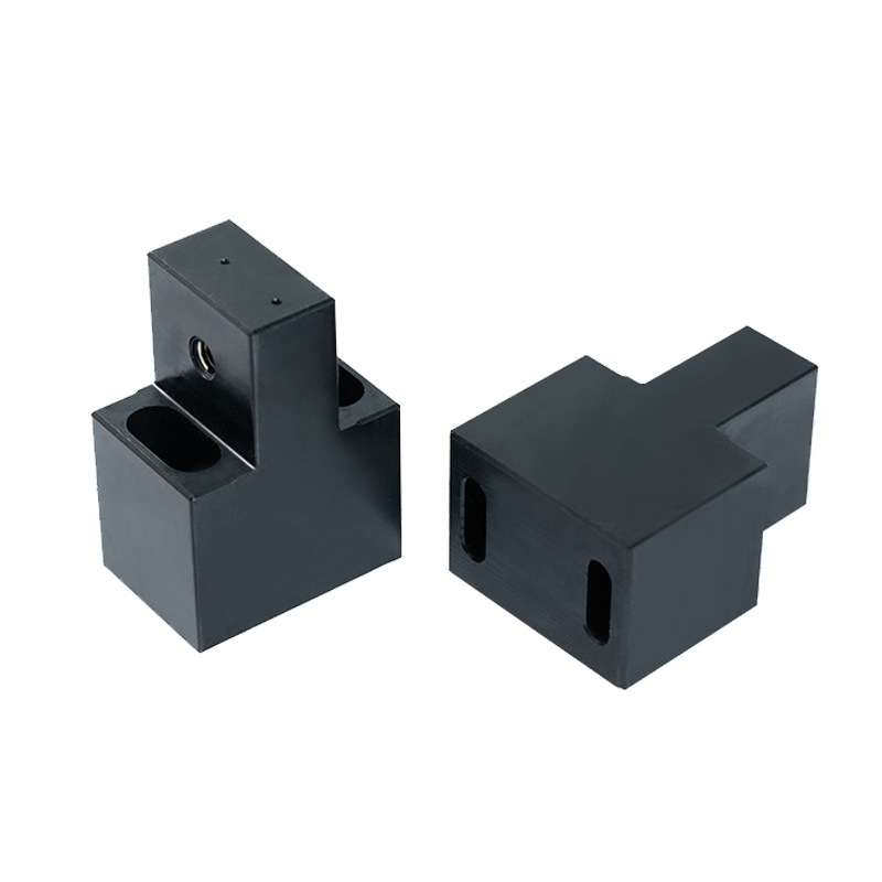 CNC machined POM stepped blocks with slots