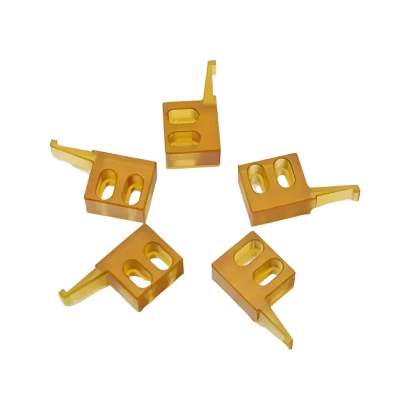 CNC machined Ultem slotted blocks