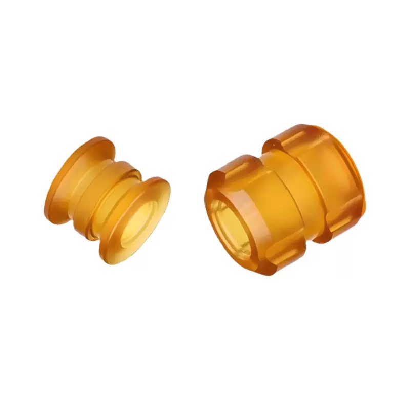 CNC machined Ultem spool and hex bushing
