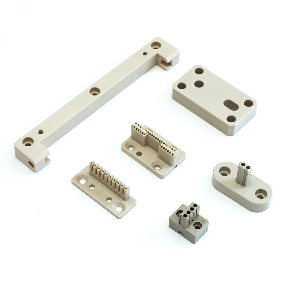 CNC machined PEEK connector blocks, terminal strips and mounting bars – GY Machining
