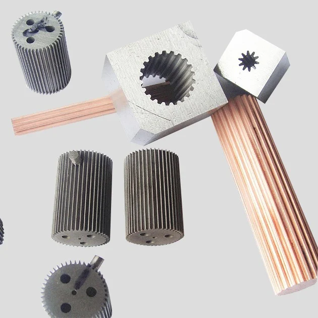 Graphite gear electrodes and copper ribbed electrode for sinker EDM – GY Machining